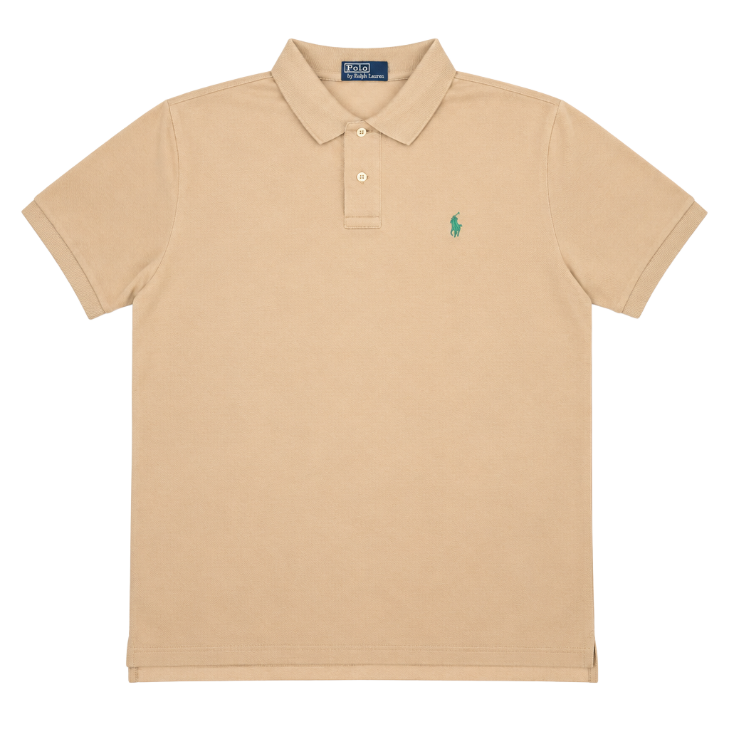Polo Ralph Lauren Polo Shirt Size XXL Tan Beige Cotton Short Sleeve 1