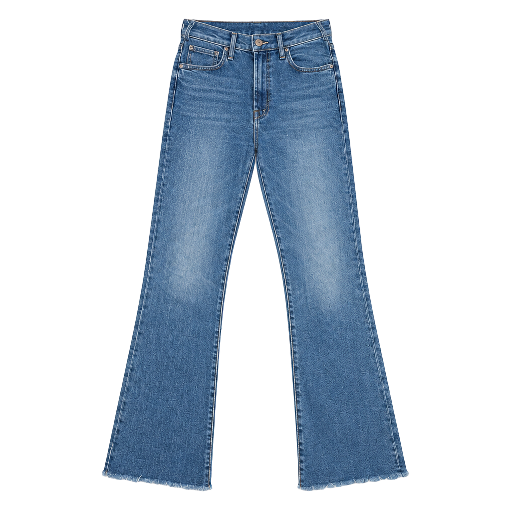 MOTHER The Insider Crop Step Fray Jeans 27 Blue Denim 1