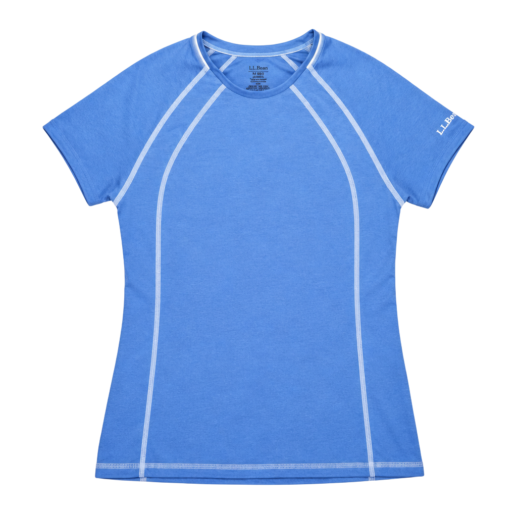 L.L. Bean T-Shirt Size M Blue Athletic Short Sleeve 1