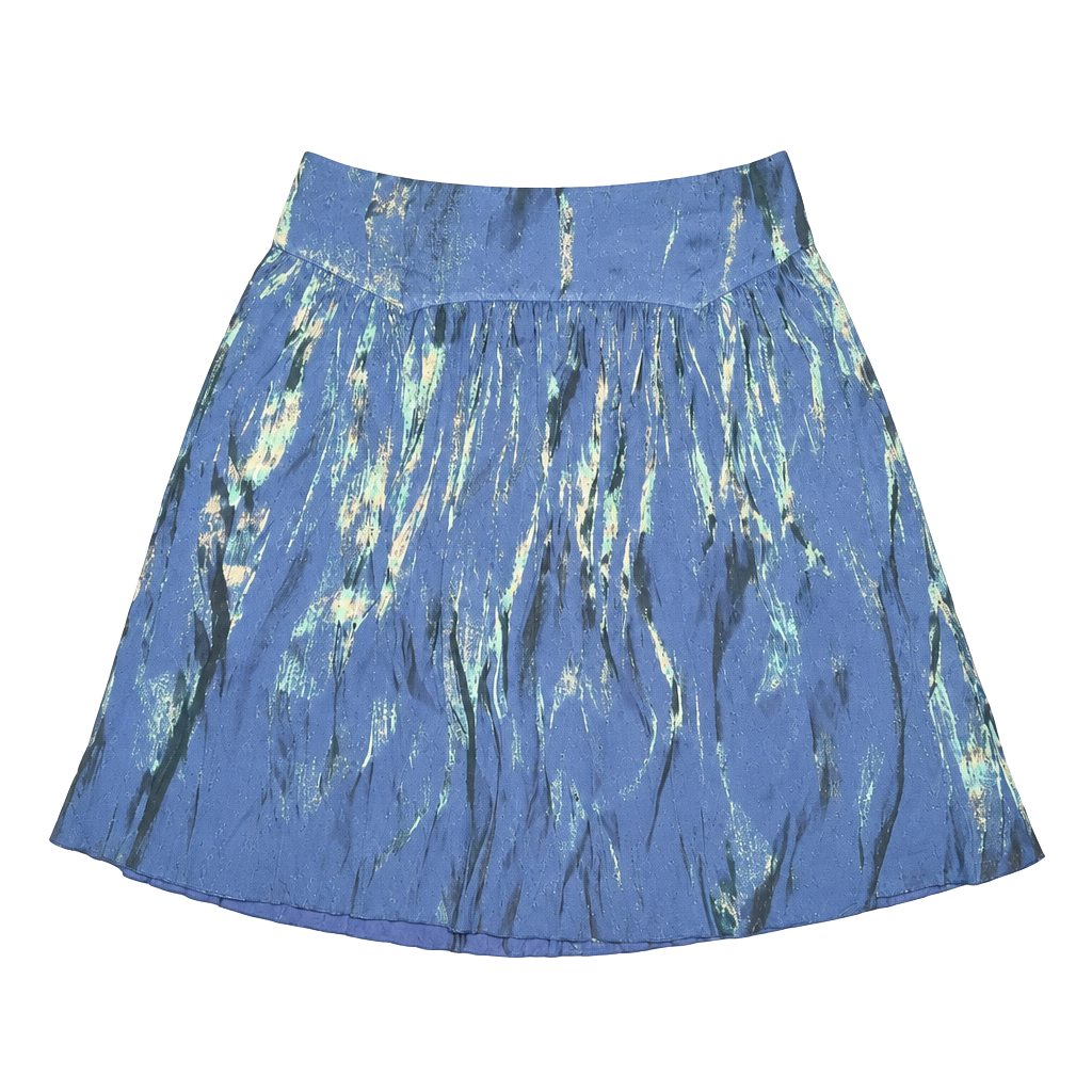 NWT Halara Metallic Skirt Blue Size XL 1