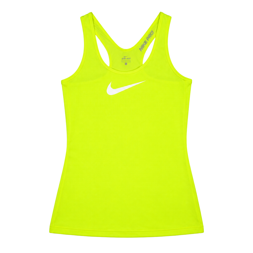 Nike Pro Tank Top Size M Yellow Neon Athletic Dri-Fit New With Tags 1