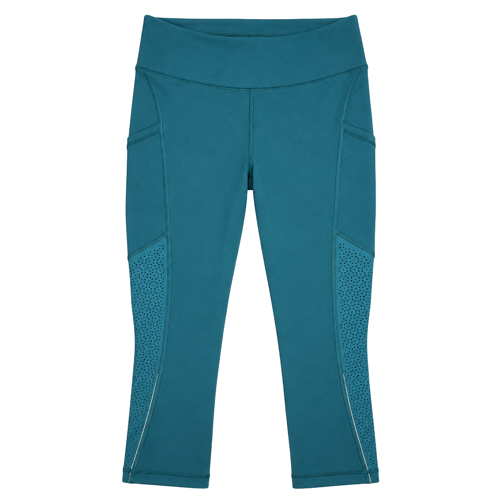 Lululemon Ready To Race Crop Leggings Deep Cove with ventilation 1
