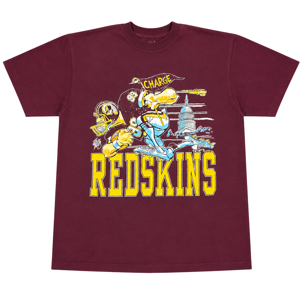 Vintage Washington Redskins Jack Davis "Charge" T-Shirt Signal Sports XL 1