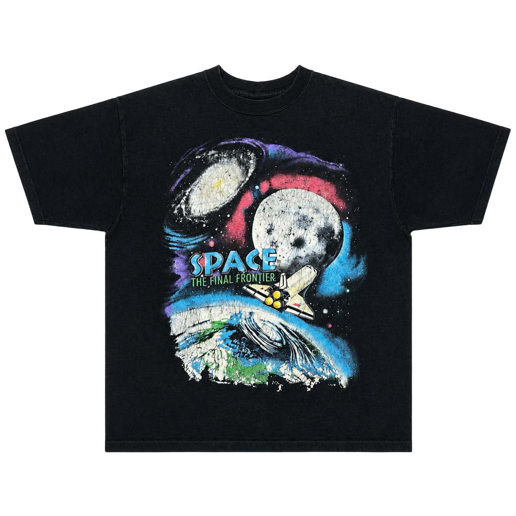 Vintage 1996 Space The Final Frontier Shuttle T-Shirt 1