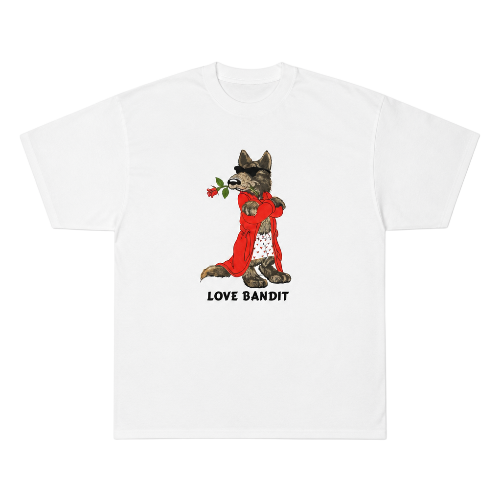 Vintage 90s Fruit of the Loom Best Love Bandit Wolf Single Stitch T-Shirt 1