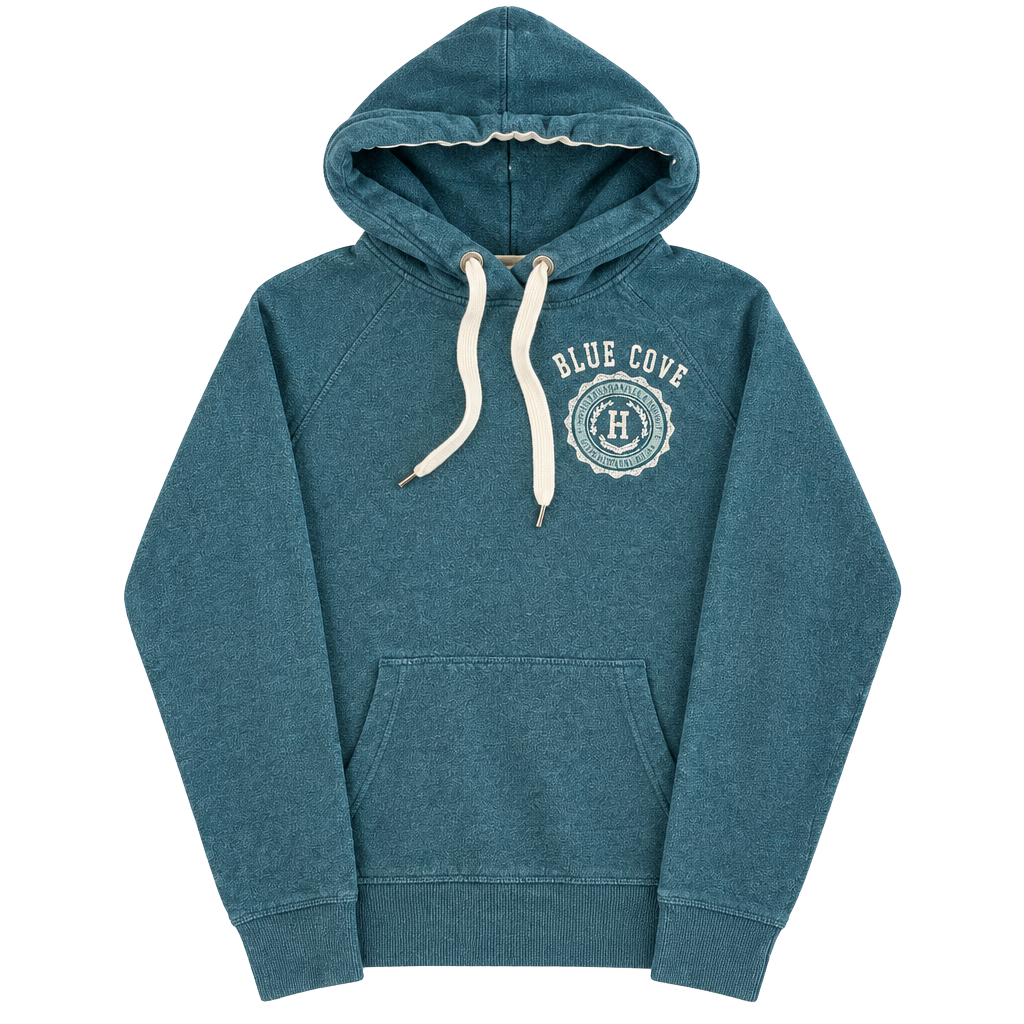 Label of Graded Goods Blue Cove Hamilton Sailing Academy Hoodie Size S Blue 1