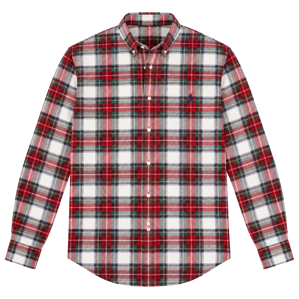 Polo Ralph Lauren XXL Plaid Button Down Shirt Christmas Holiday Preppy Classic 1