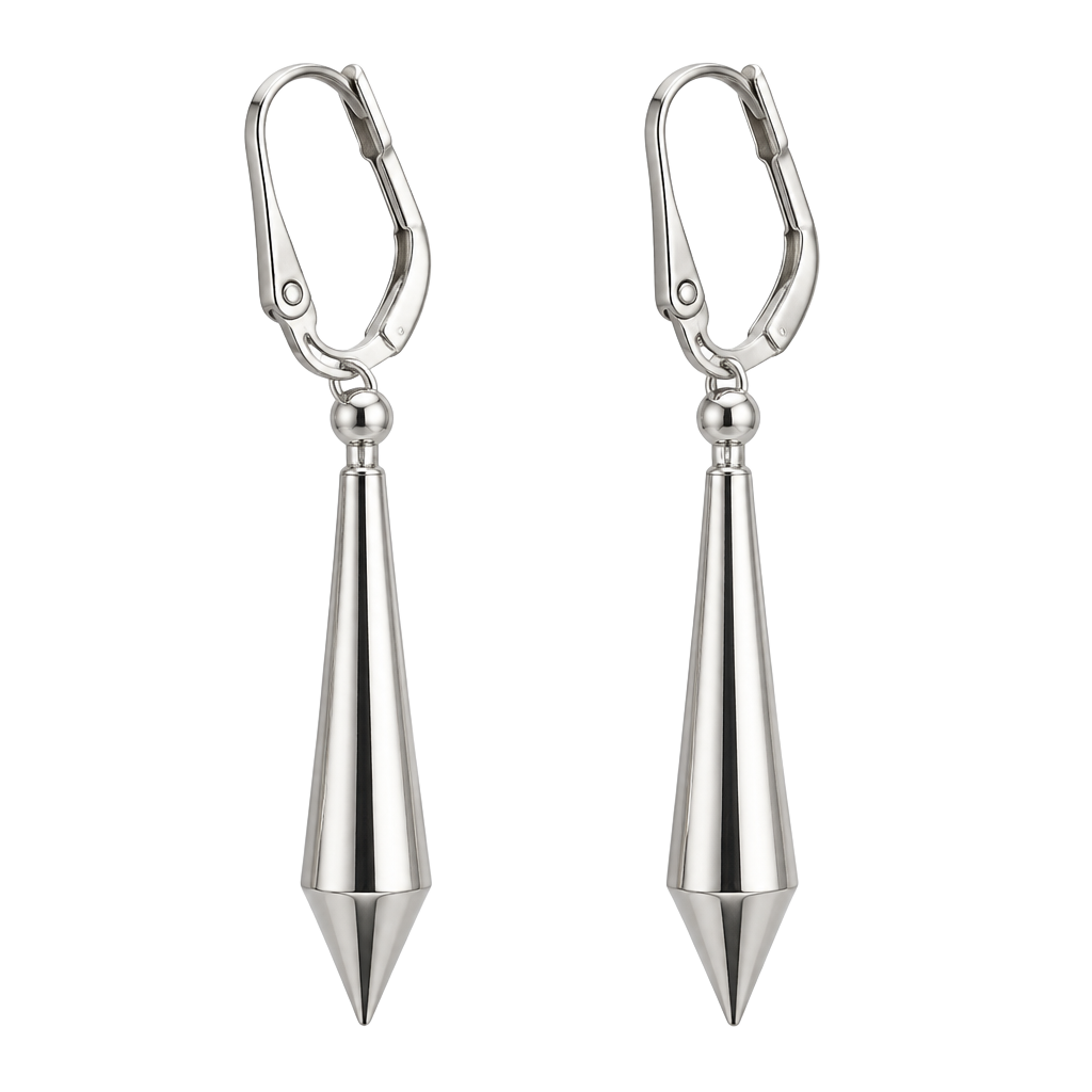 Sarah Coventry Silver Torpedo Clip-On Earrings Vintage 1