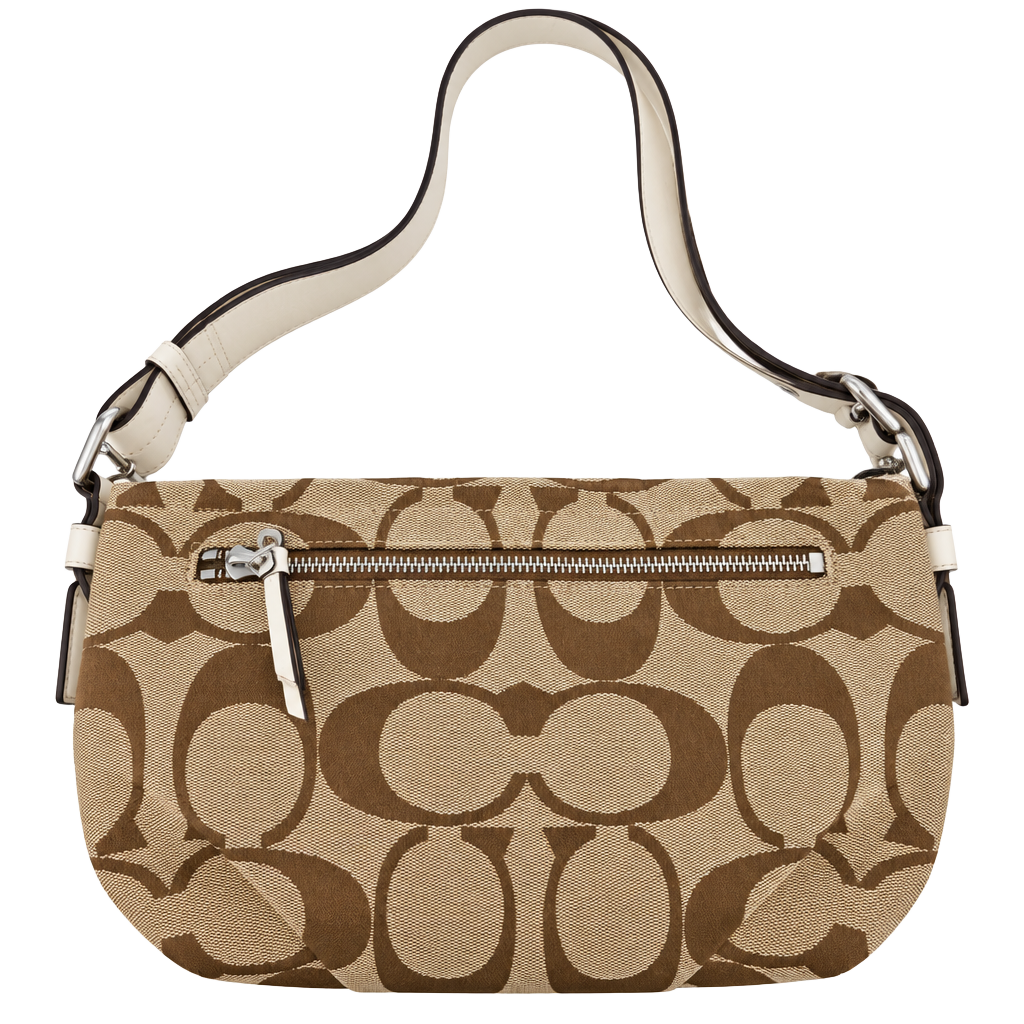 Coach Signature Canvas Shoulder Bag Brown Monogram F15068 1