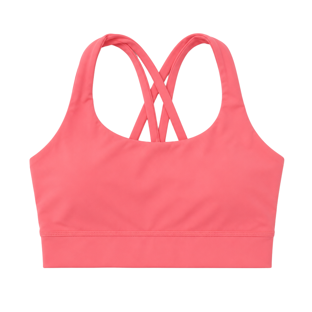 Lululemon Energy Bra Long Line Pink Sports Bra 1