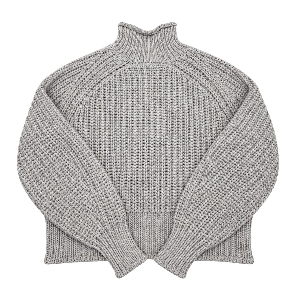 H&M Ribbed Turtleneck Sweater Size Small Light Khaki 1