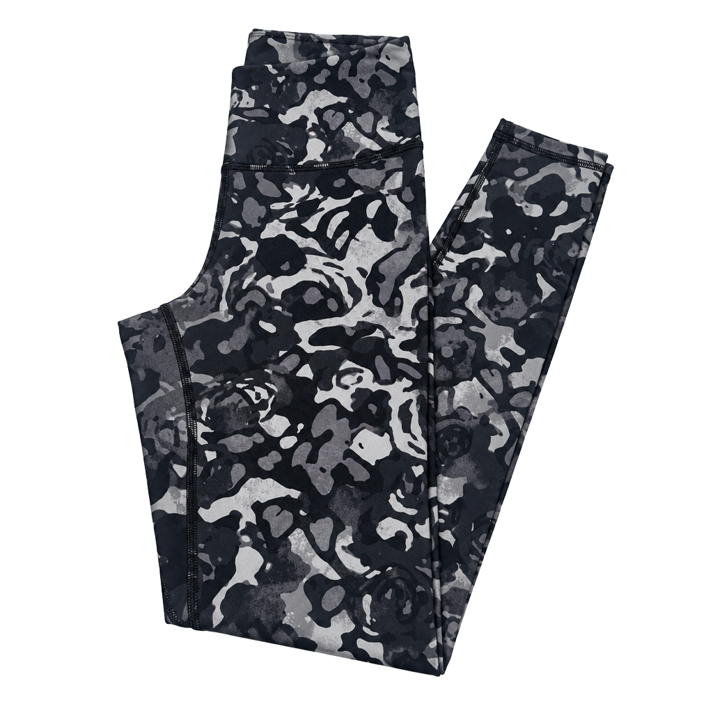 Under Armour Motion Printed Leggings Size M Black Camo 1
