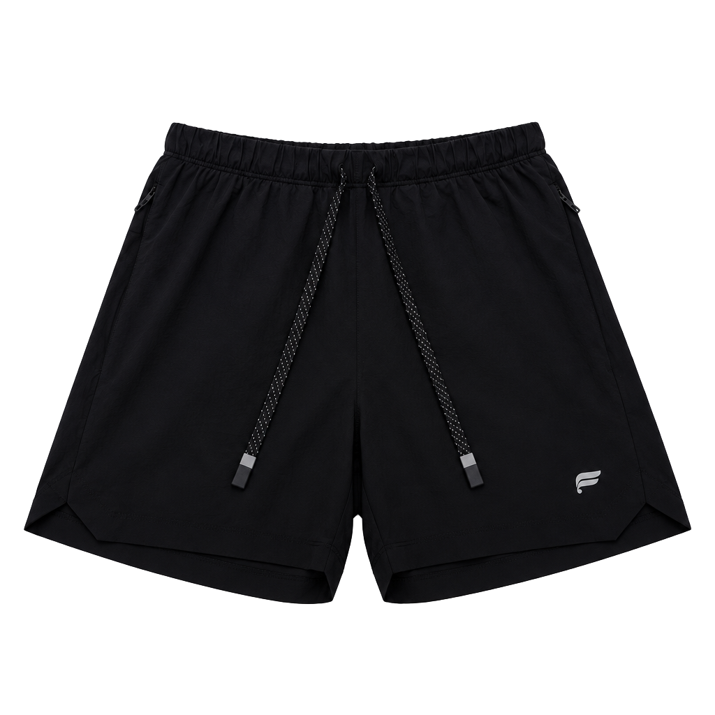 Fabletics Lined Athletic Shorts Size S Black Pocket 1