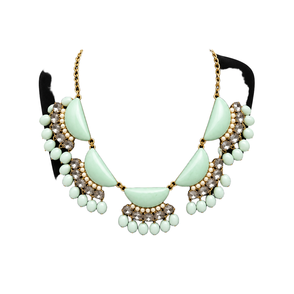 New York And Company Mint Green Statement Necklace 1