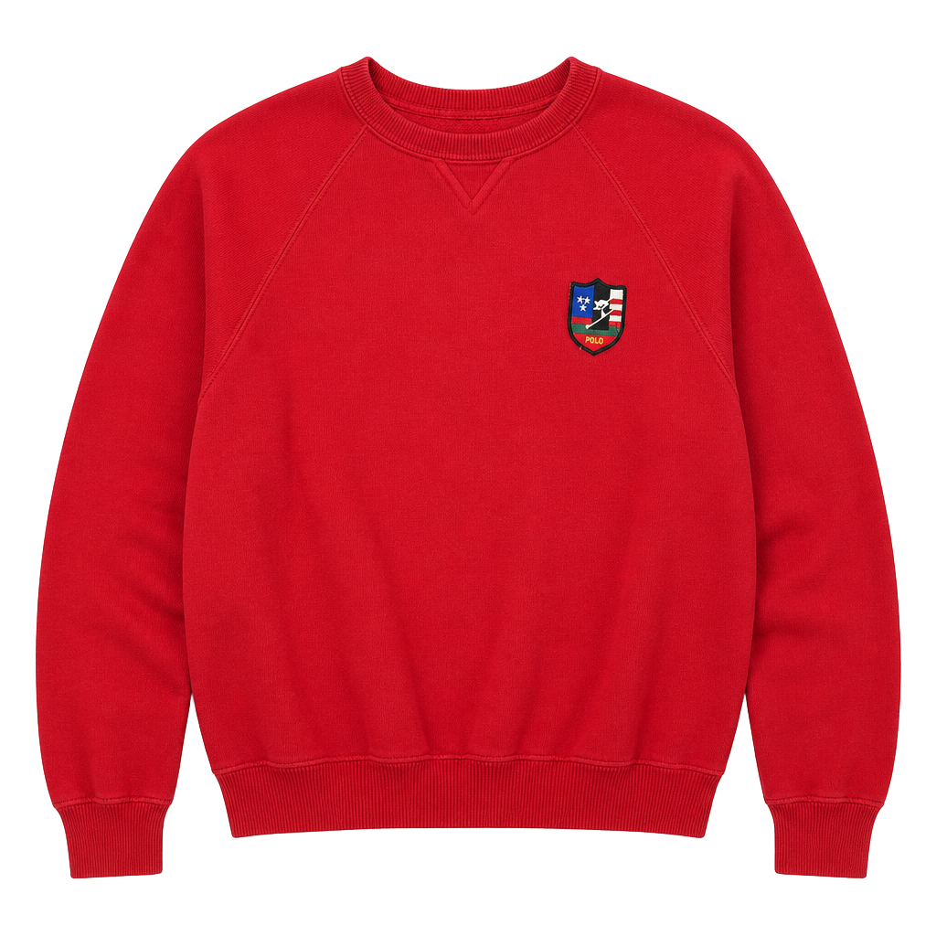 Vintage Polo Ralph Lauren Downhill Skier suicide Crest kids rare XL green label 1