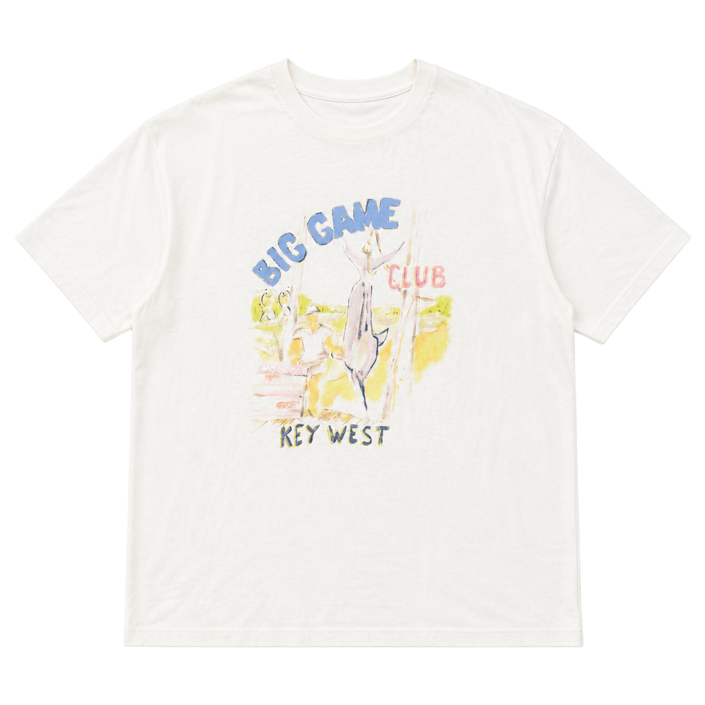 Vintage Polo Ralph Lauren Big Game Club Key West Graphic T-Shirt XL 1