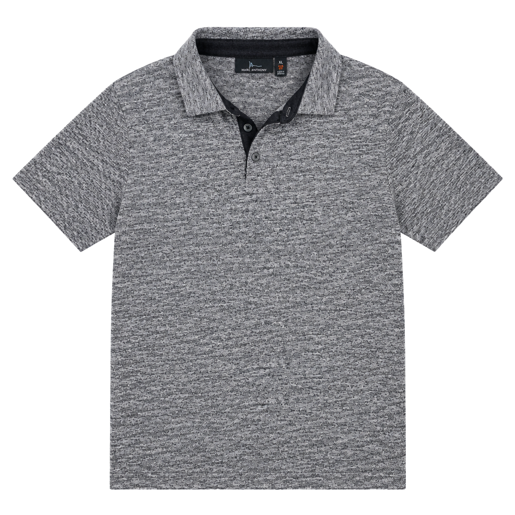 Marc Anthony Polo Long Sleeve Shirt Size XL Gray Slim Fit 1