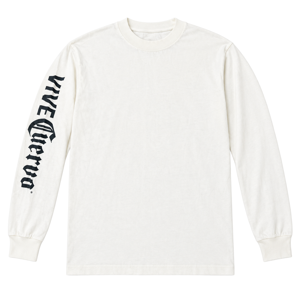 Alstyle Vive Cuervo Long Sleeve T-Shirt Size S White 1
