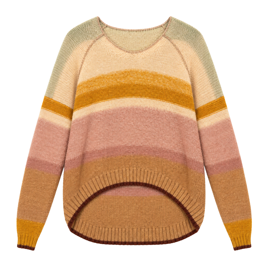 by Anthropologie Striped Sweater Size M Multicolor 1