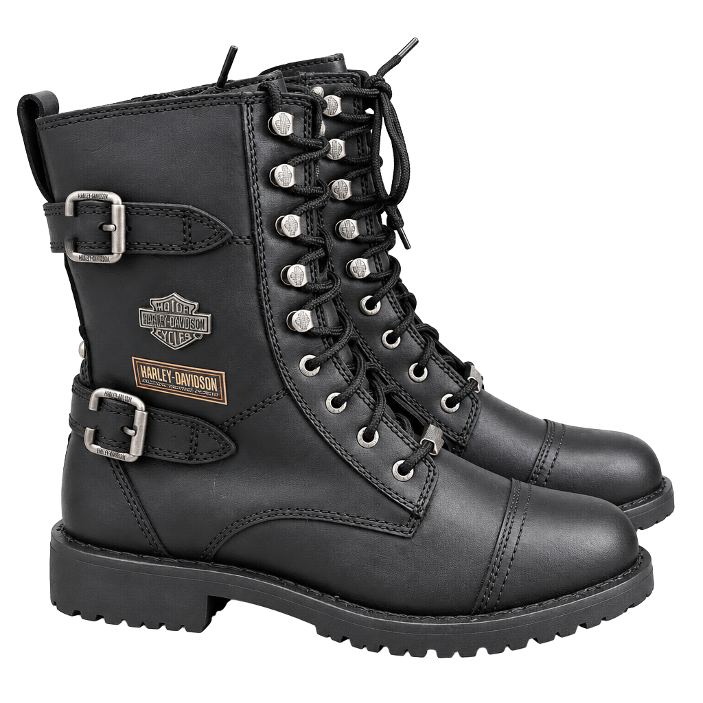 Harley-Davidson Balsa Moto Boots Size 9M Black Leather 1