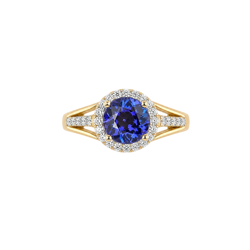GRA Moissanite 2.0ct Rainbow Blue Cushion Cut Ring Size 7 1