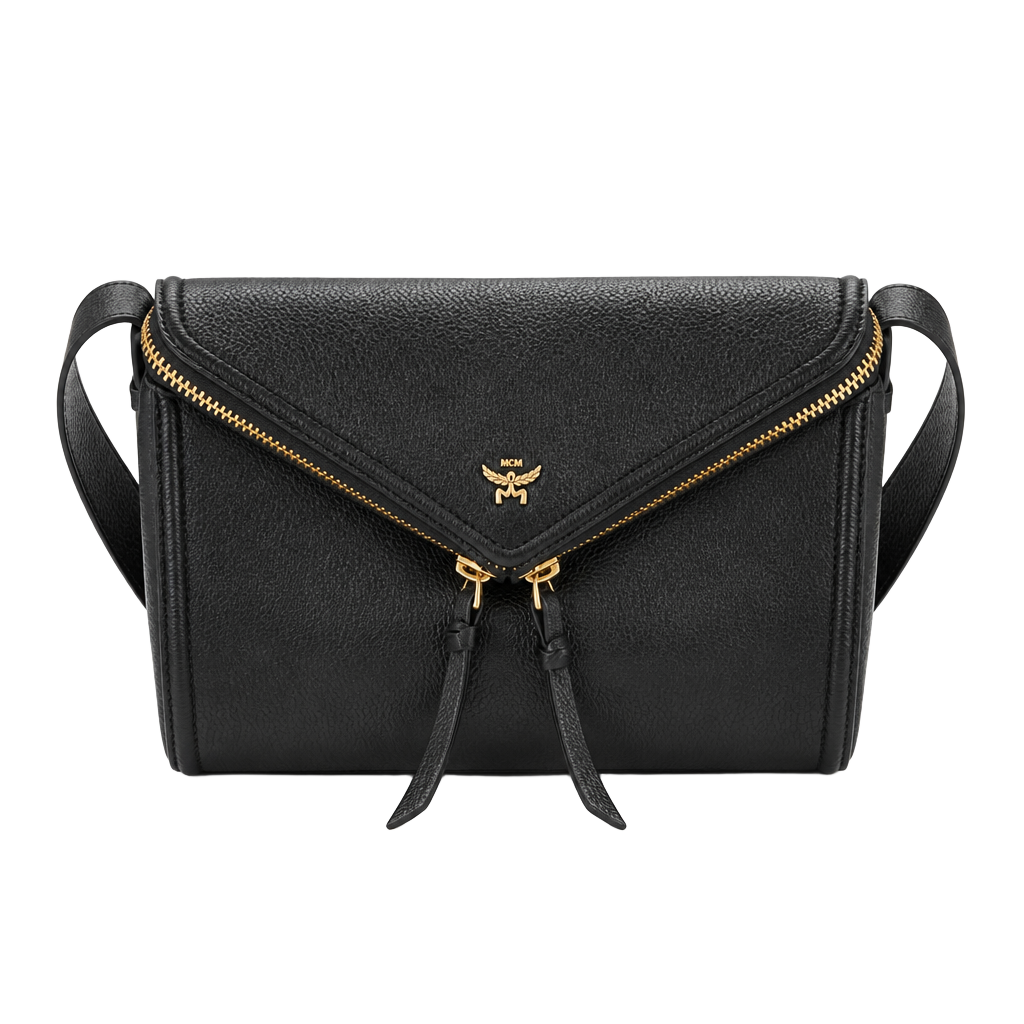 MCM Diamant 3D Small Goatskin Leather Shoulder Bag Black – MSRP $1,480 1