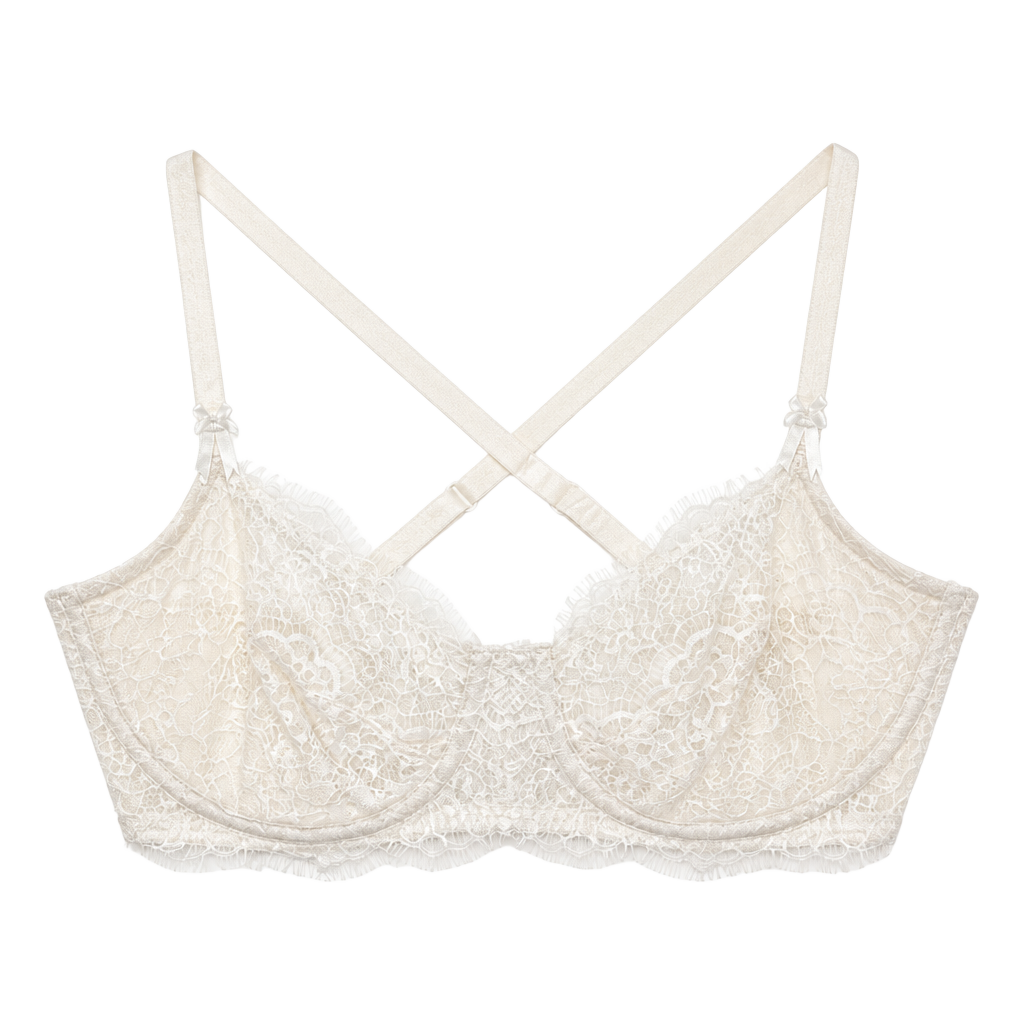 Victoria's Secret Lace Multiway Bralette Size 36D White 1