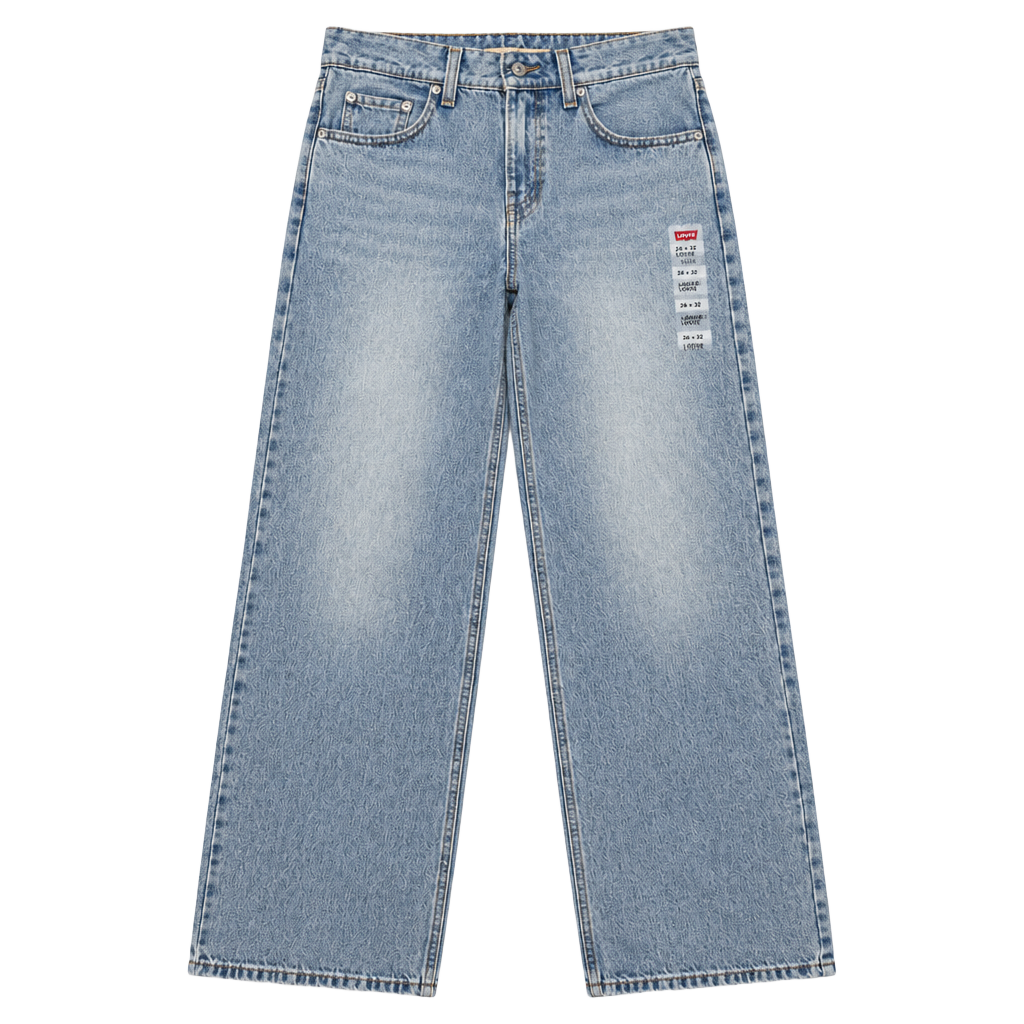 NWT Levi's Superlow Loose Jeans Size 26x32 Light Wash Denim 1