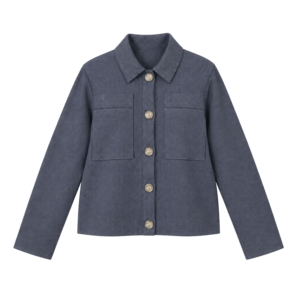 LOFT Navy Blue Petite Knit Button-Front Jacket – Women’s XLP 1