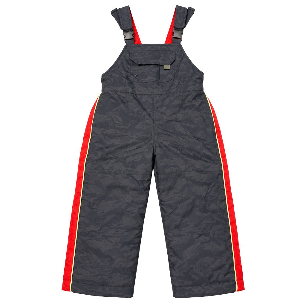 WE Sport Weathertamer Toddler 3T Insulated Snow Bib Overalls Black Red Ski Pants 1