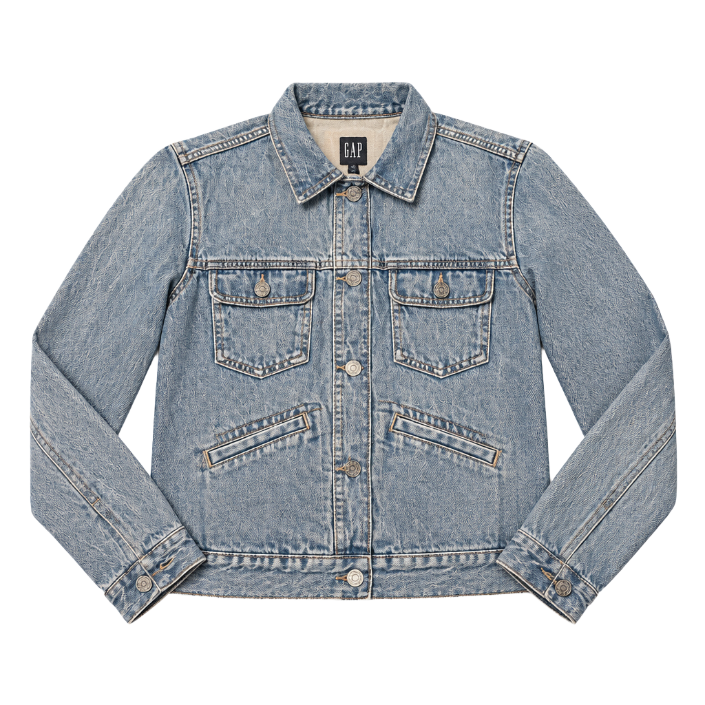 Vintage GAP Denim Women’s Medium Jean Jacket Flannel Lined Light Wash 90s 1