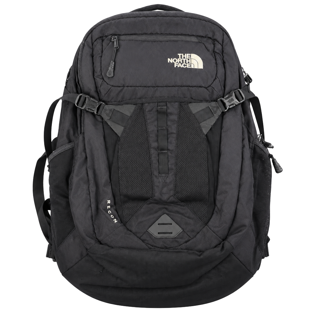 The North Face Recon Backpack Black FlexVent Hiking School Laptop Daypack 1
