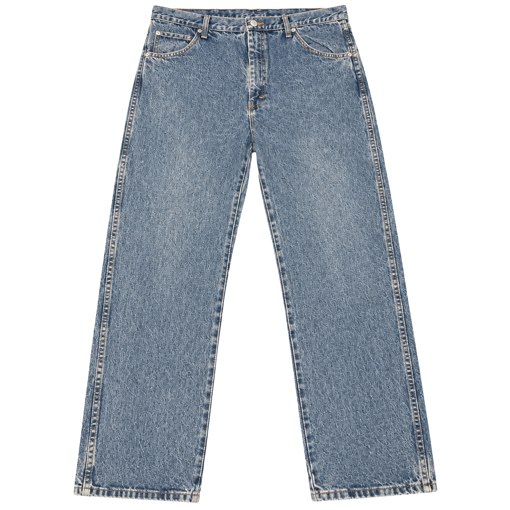 Rustler by Wrangler Men’s 38x30 Vintage Blue Jeans Straight Leg 1