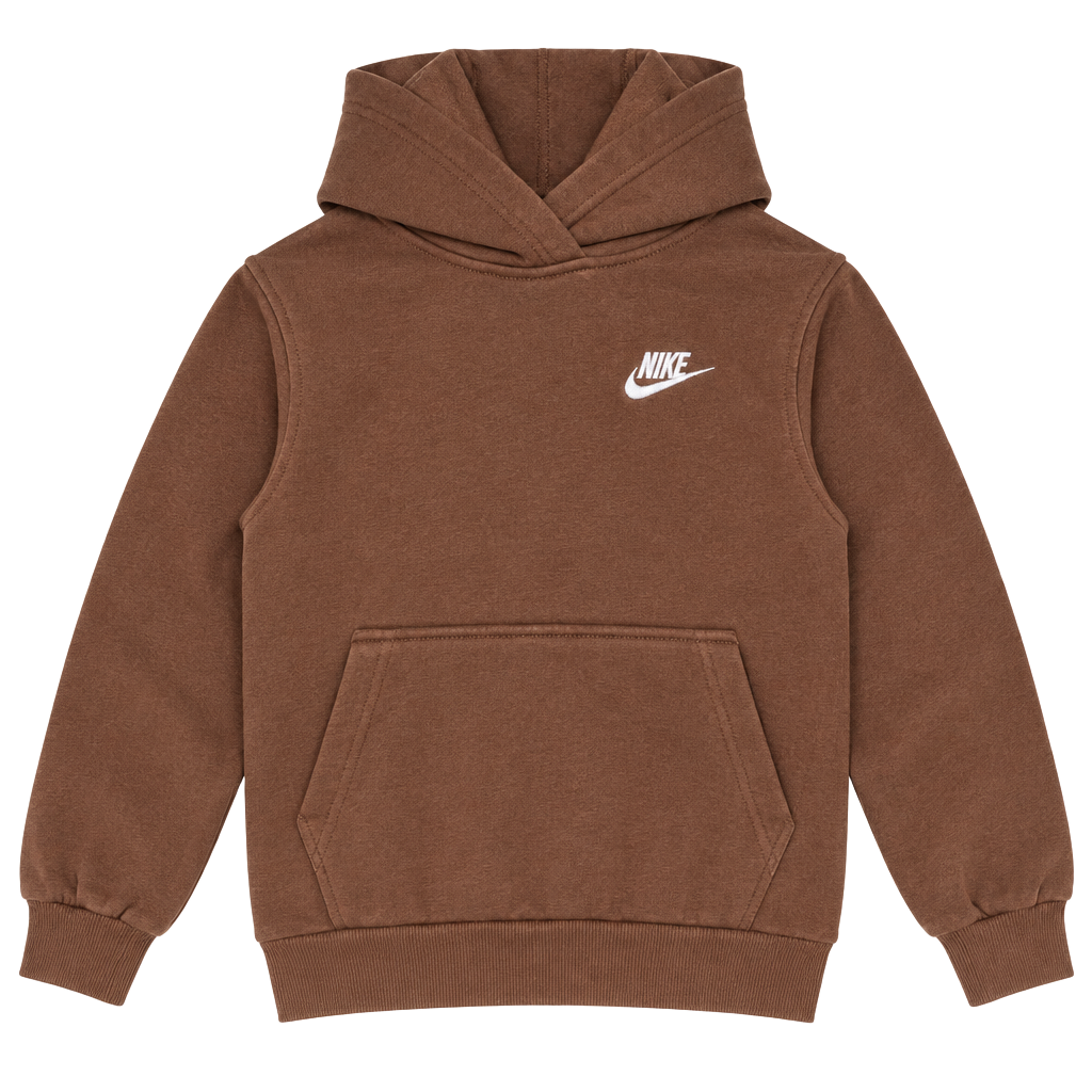 Kids Nike Hoodie Brown Pullover Sweatshirt 1