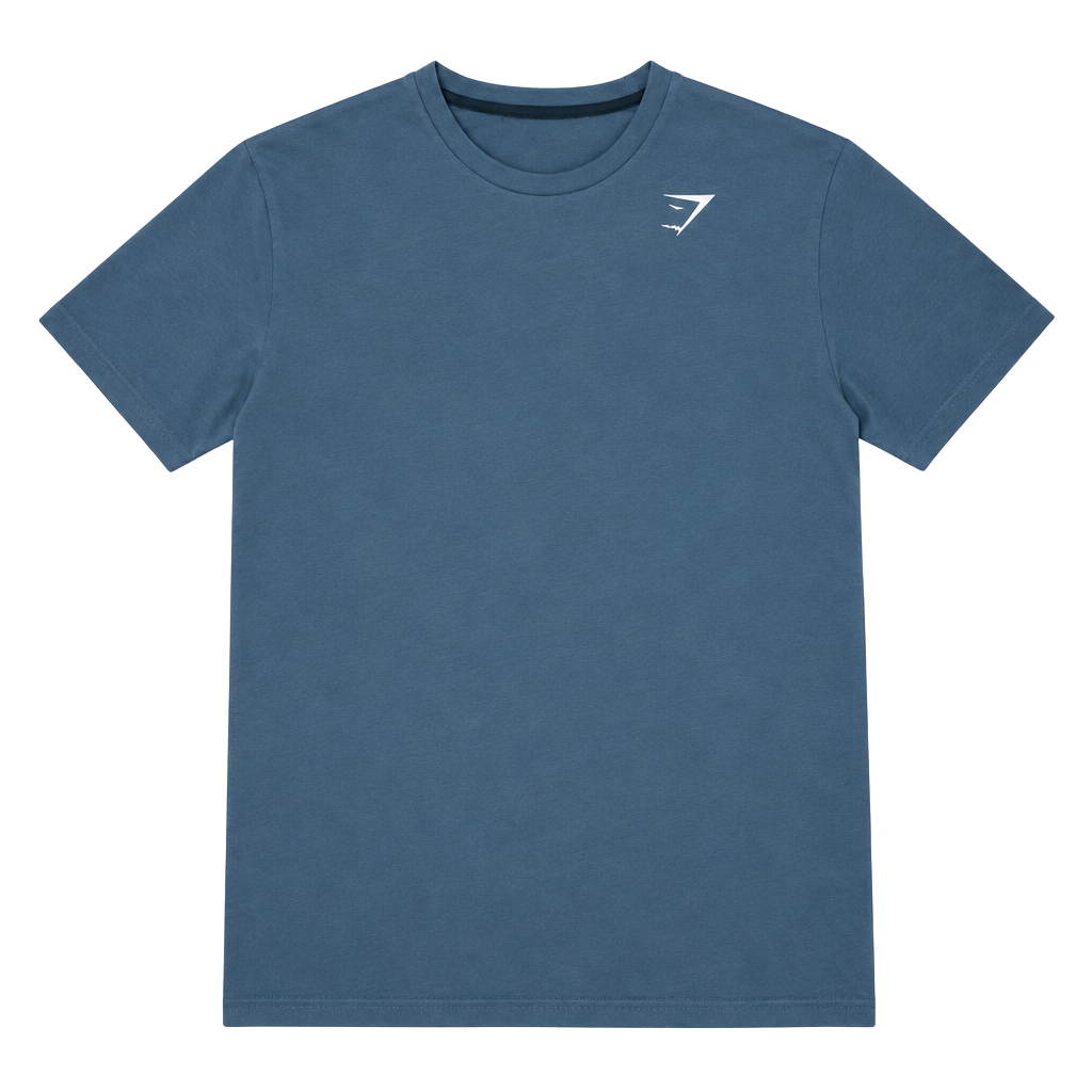 Gymshark Essential Short Sleeve T-Shirt Size L Blue 1