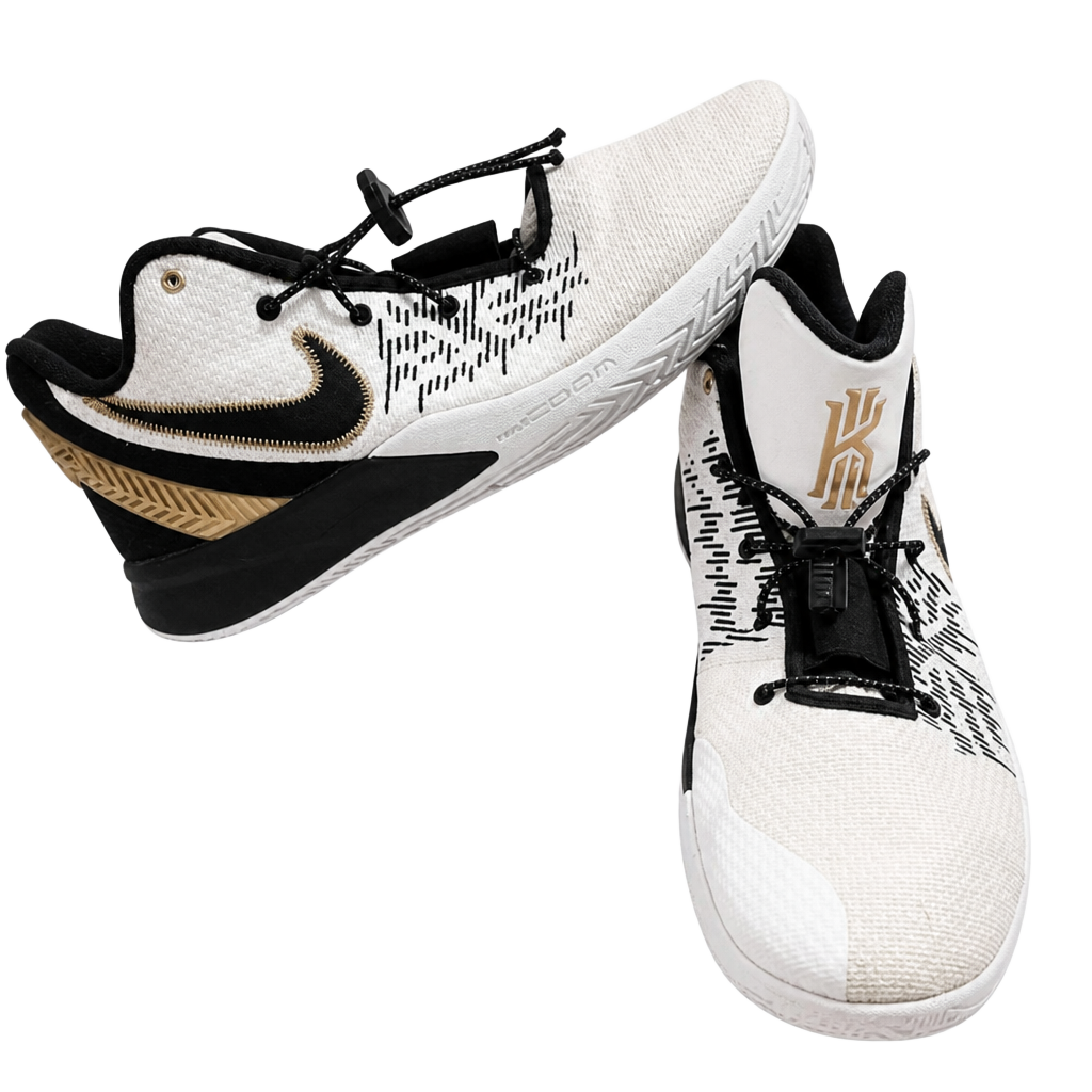 Nike Kyrie Flytrap 2 White Metallic Gold Black Basketball Shoes 13 AO4436-170 1
