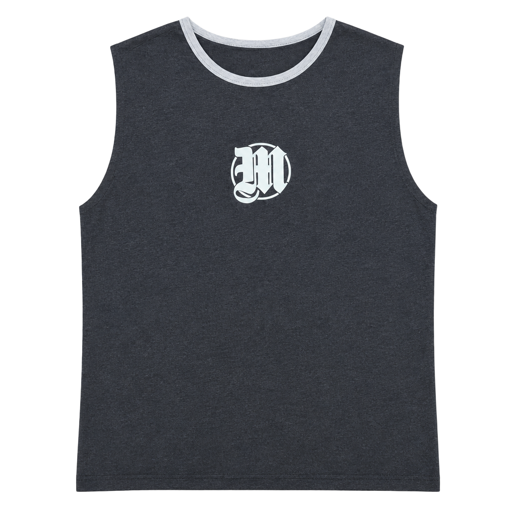 Makaveli Branded Gray Tank Top With M Logo Size L 1