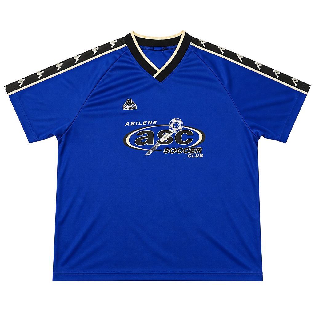 Vintage Kappa Abilene Soccer Club Jersey #13 Blue 1