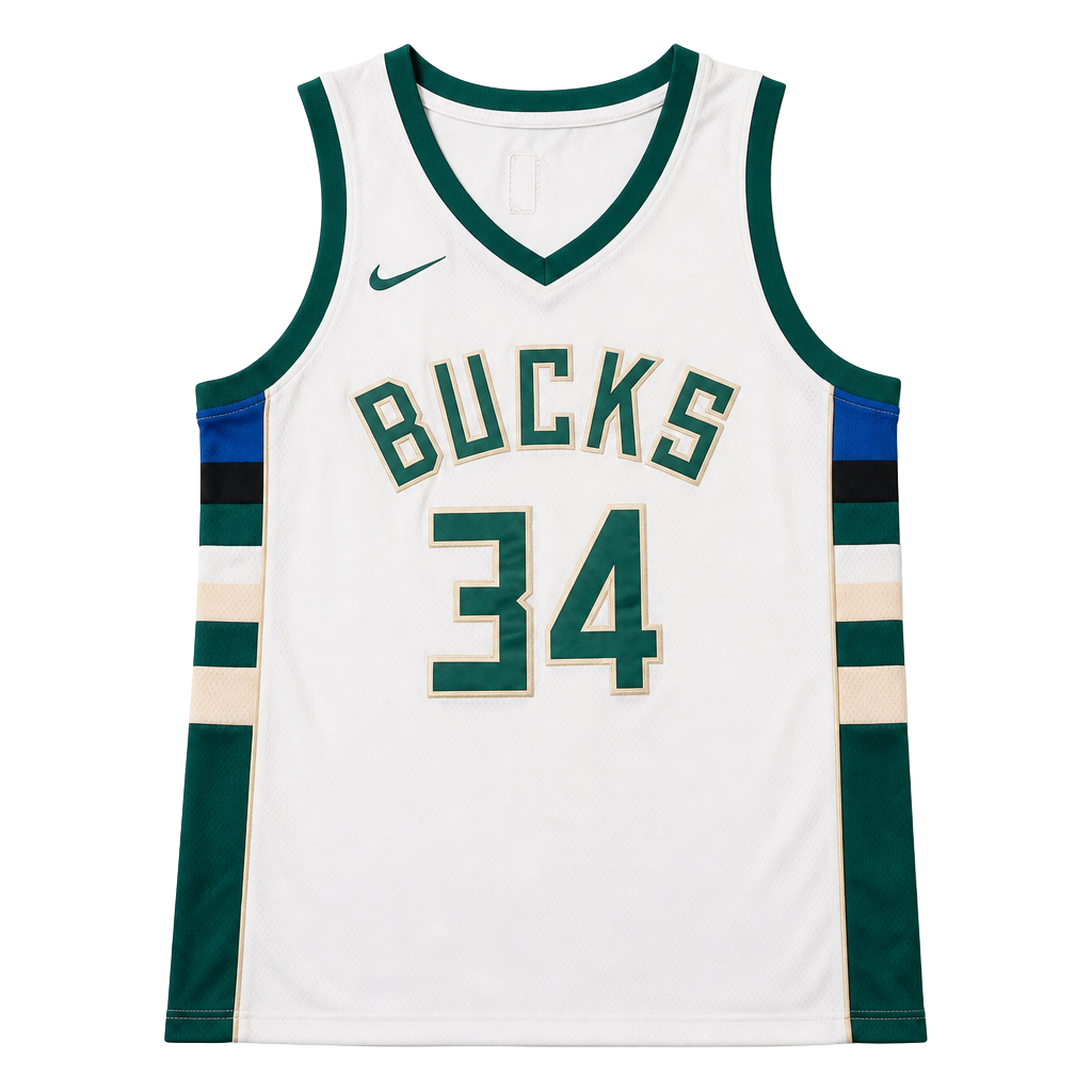 Nike Milwaukee Bucks Giannis Antetokounmpo 34 Swingman Jersey Size 52 1
