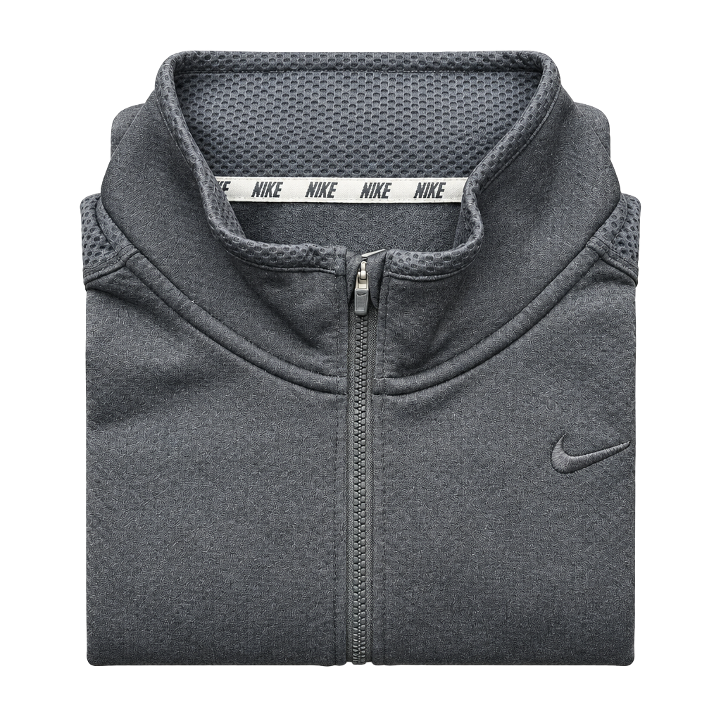 Nike Dri-Fit 1/2 Zip Pullover Size L Black Athletic 1