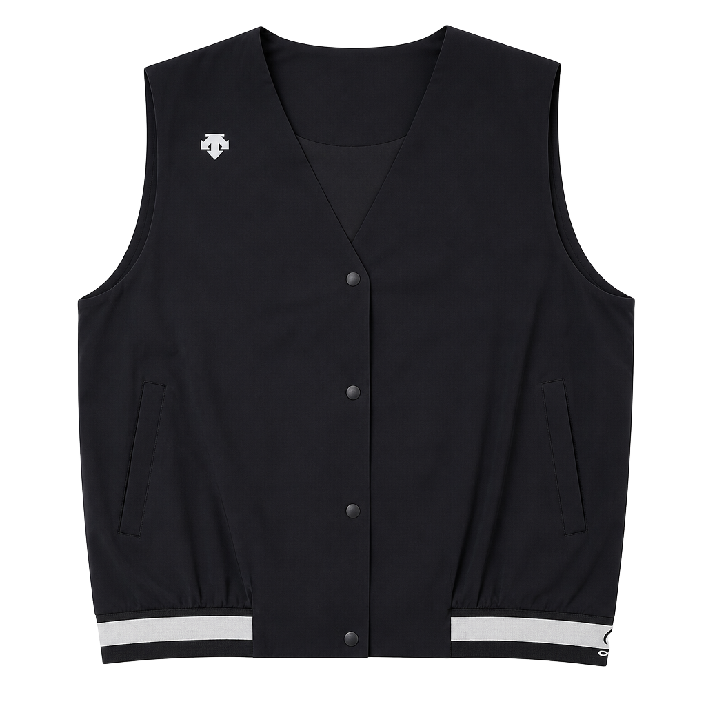Descente Golf Women's Snap-Front Performance Vest size S 1