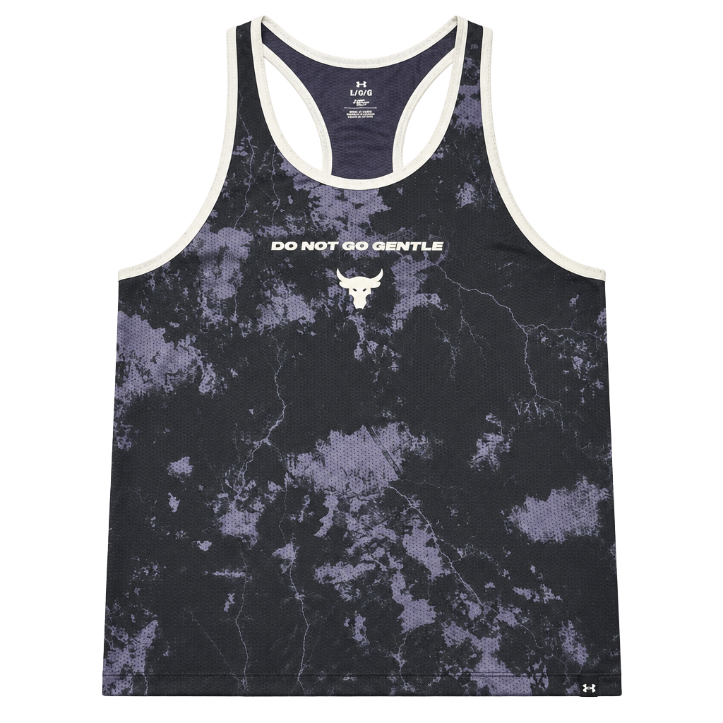 Under Armour Project Rock Men's 'Do Not Go Gentle' Iron Paradise Tank Top GYM 1