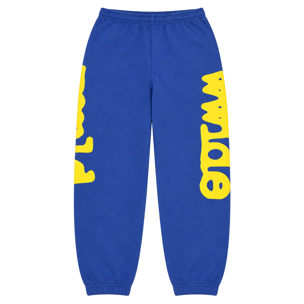 Authentic Sp5der Blue Beluga Sweatpant Size Xs Blue 1