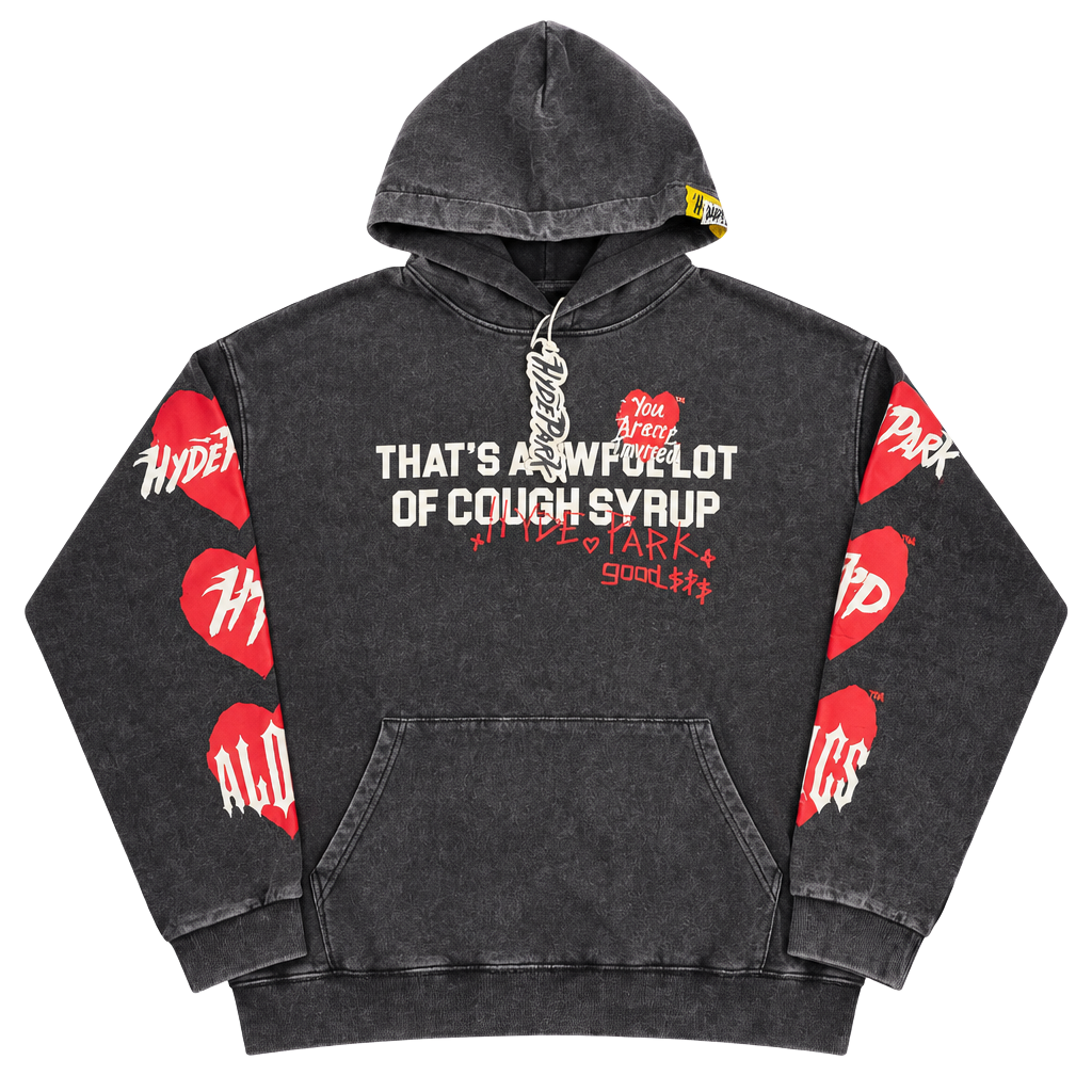 *SOLD OUT* ALOCS x Hyde Park You Aren't Invited Hoodie Black size L 1
