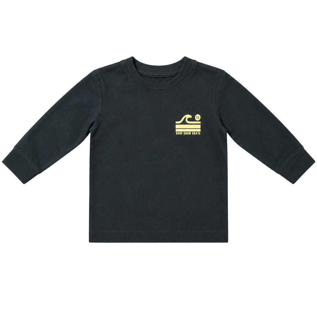 BinkyBro Long Sleeve T-Shirt 6 months - 12 months Black Surf Snow Skate 1