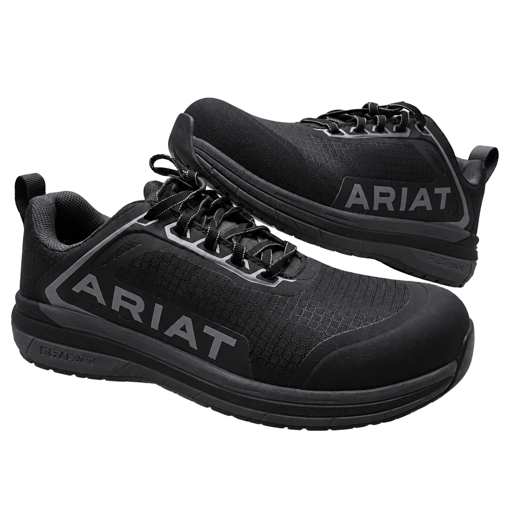 Ariat Outpace Composite Toe Safety Shoe Size 7.5B Black 1