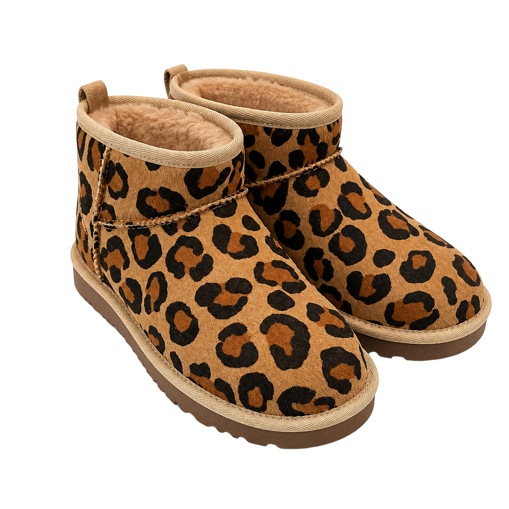 UGG Women's Classic Ultra Mini Spotty Natural Leopard Print Boots 1