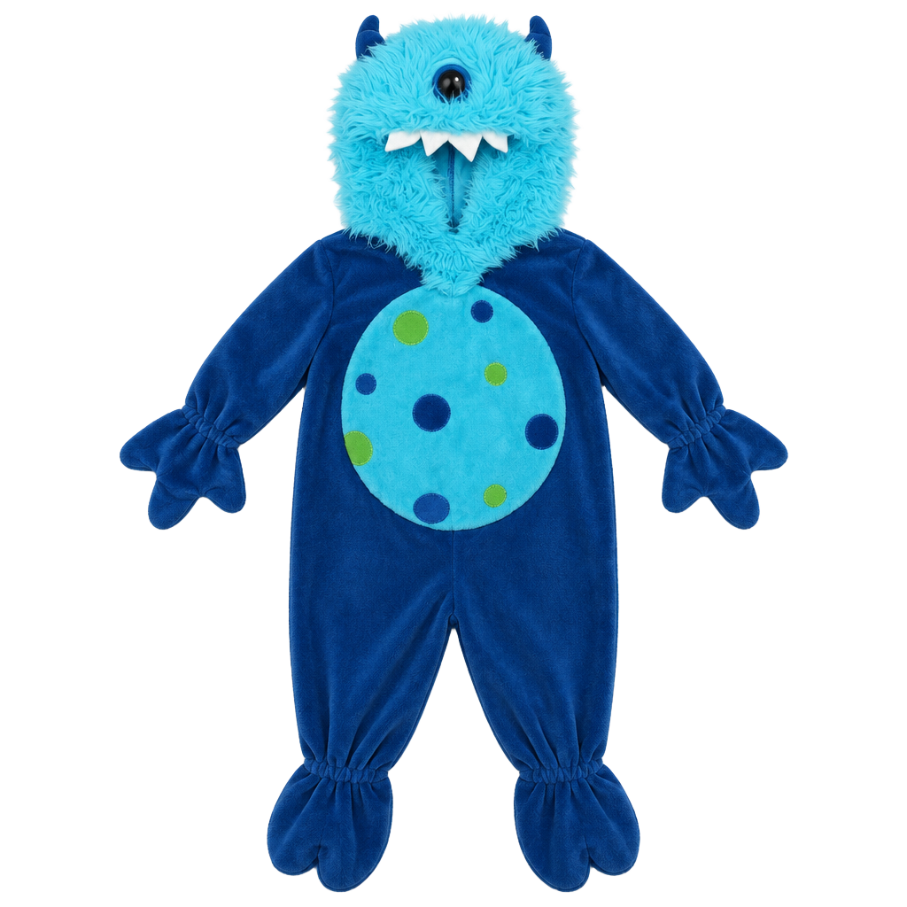 Disguise Blue Monster Costume Jumpsuit Infant 9m 1