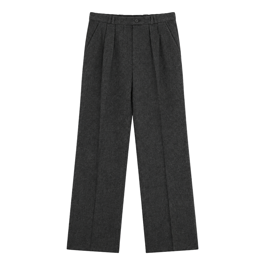 Alan Austin Co. Pleated Wool Pants Size 6 Gray Made in France 1