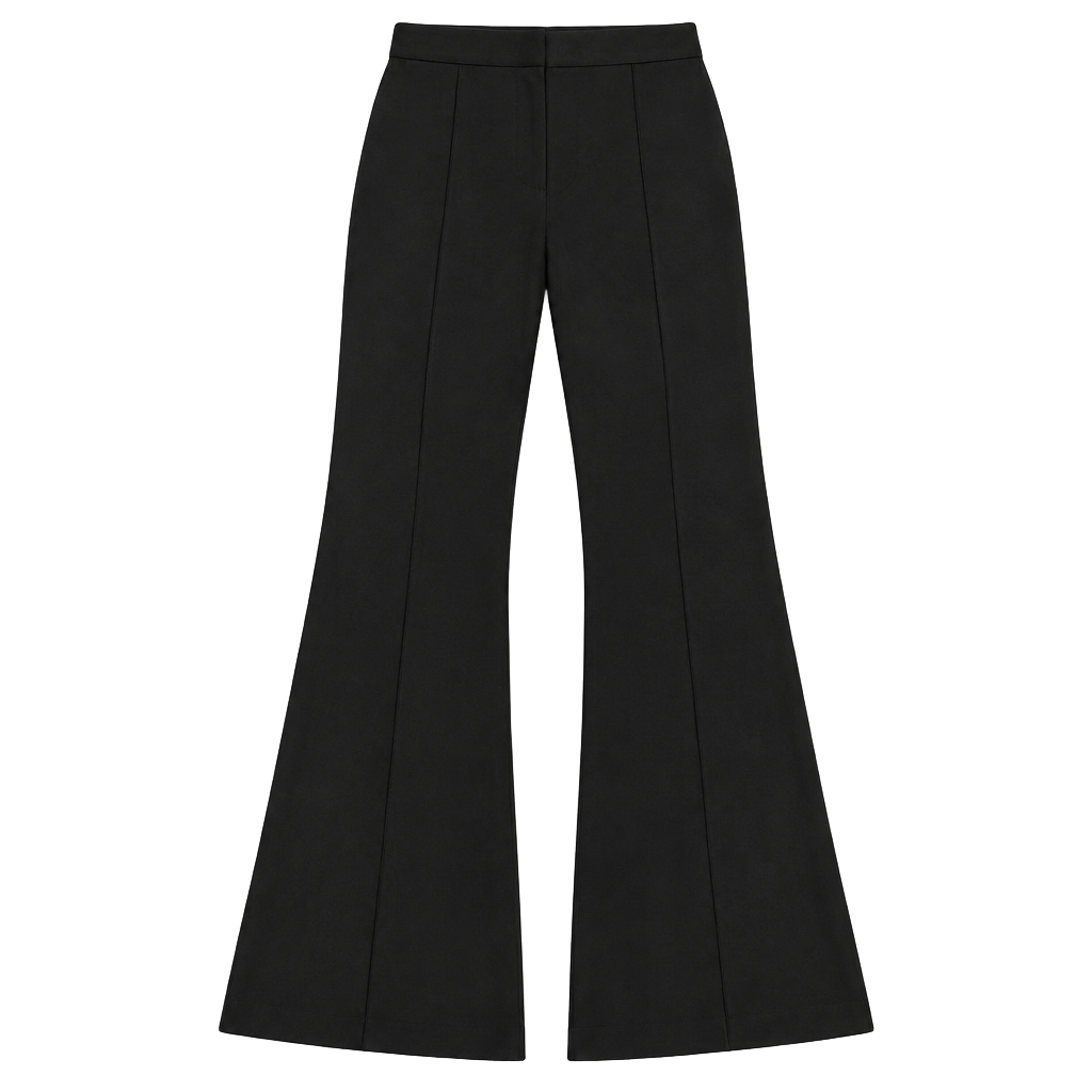 Topshop Bell Bottom Pants US 4 Black Flare Trousers NWT 1